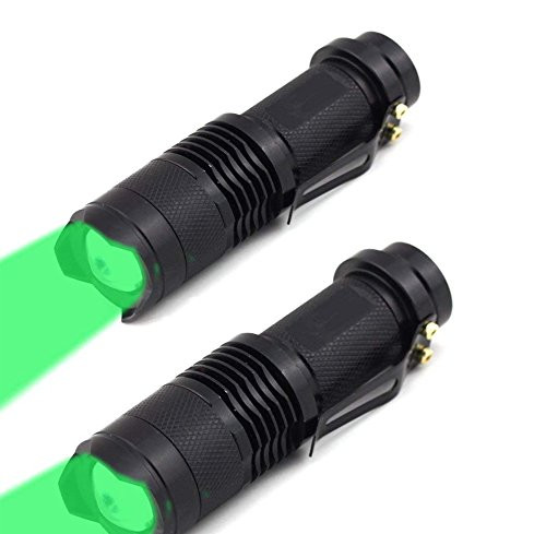 BESTSUN 2Pack One Mode Green LED Flashlight, Mini Zoomable LED Flashlight Green Light, Single Mode 200 Lumens 150 Yards Range Night Hunting Flashlight, Bright LED Green Light Flashlight Torch BESTSUN 2Pack One Mode Green LED Flashlight, Mini Zoomable LED Flashlight Green Light, Single Mode 200 Lumens 150 Yards Range Night Hunting Flashlight, Bright LED Green Light Flashlight Torch