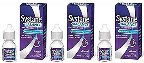 Systane Balance Lubricant Eye Drops- Restorative Formula- 10mL -.33 fl oz- - 3 Pack