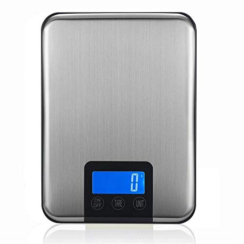 Digital Kitchen Scale 15kg/1g Food Weight Electronic Balance Household Scales Stainless Steel Platform Postal Shipping Scale LCD