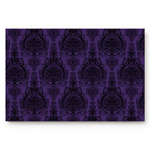 Doormats Entrance Rugs Classical Baroque Pattern Entryway Door Mats Purple Floor Mats Apartment Office Front Door 18 x 30 inches Doormats Entrance Rugs Classical Baroque Pattern Entryway Door Mats Purple Floor Mats Apartment Office Front Door 18 x 30 inches