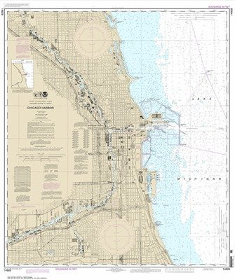 NOAA Chart 14928- Chicago Harbor