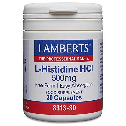 Lamberts L-Histidine HCl 500mg 30 Capsules