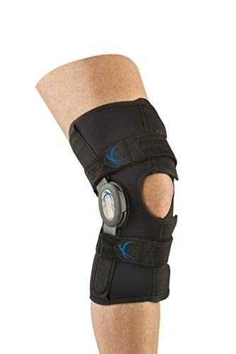 United Ortho 300170-07 Short Neoprene Wraparound Hinged Knee Brace- Large
