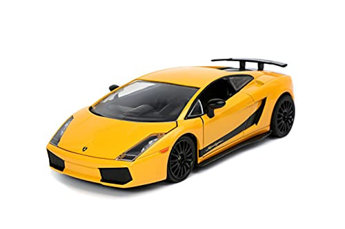 Jada Toys Fast  and  Furious 1-24 Lamborghini Gallardo Superleggera Die-cast Car Yellow- Toys for Kids and Adults