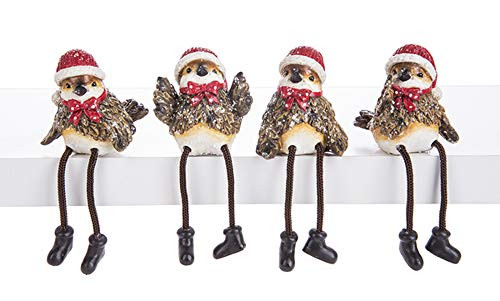 Ganz - Snowbird Shelf Sitters - Set of 4