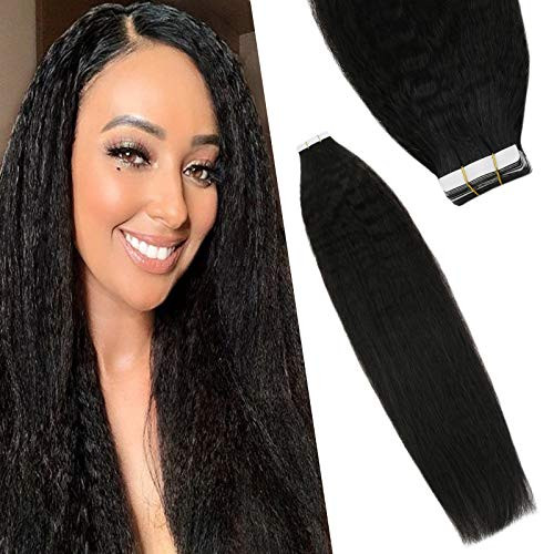 Kinky Straight Human Hair Tape in Extensions Natural Black Hair Extensions For Women Kinky Straight Tape in Hair Extensions Invisible Skin Weft 14inch 20pcs 50g Kinky Straight Human Hair Tape in Extensions Natural Black Hair Extensions For Women Kinky Straight Tape in Hair Extensions Invisible Skin Weft 14inch 20pcs 50g