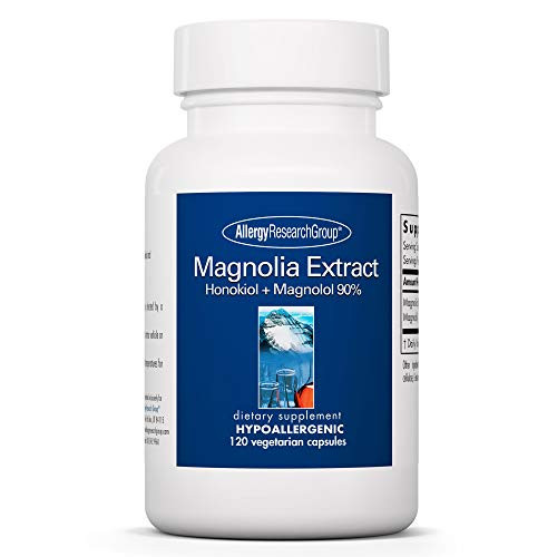 Allergy Research Group - Magnolia Extract - Stress Sleep Support - Cortisol Balance - 120 Vegetarian Capsules