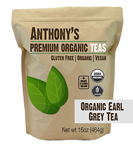 Anthony's Organic Earl Grey Loose Leaf Tea (1 lb), Gluten Free, Non-GMO & Non-Irradiated