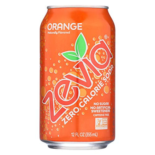 Zevia Orange Soda 12 oz - Pack of 4