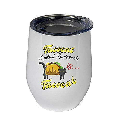 JANES Tacocat Spelled Backwards Is Tacocat Tumbler 12oz