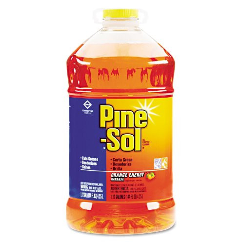 Pine-Sol All-Purpose Cleaner- Orange Scent- 144 oz. Bottle- 3/Carton