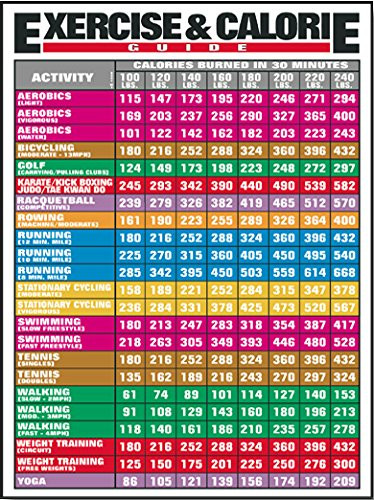 Algra Corporation Exercise and Calorie Guide Laminated Poster 24inch X 36inch