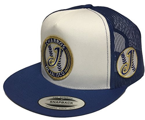 Charros de Jalisco 3 Logos -m- hat mesh White Royal