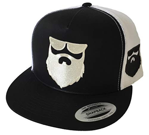el Señor de la Barba Silver 2 Logos 2 Black a lado hat Black White mesh el Señor de la Barba Silver 2 Logos 2 Black a lado hat Black White mesh