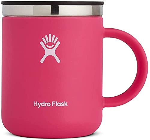 Hydro Flask 12 oz Travel Coffee Mug - Stainless Steel  and  Vacuum Insulated - Press-In Lid - Watermelon
