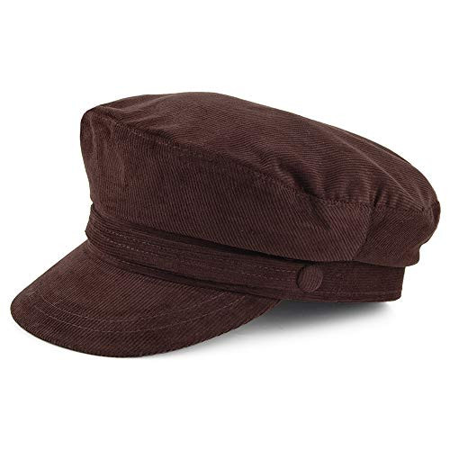 Jaxon Corduroy Fiddler's Cap -Large- Brown-