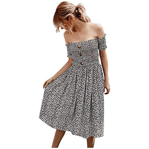 FORUU Cute Summer Dresses for Women 2020-Sale Floral Sexy Off Shoulder Button Casual Sundress Tube Mini Dress Tene Girls Beach Dresses for Party Evening Club Best Gift for Lover Wife FORUU Cute Summer Dresses for Women 2020-Sale Floral Sexy Off Shoulder Button Casual Sundress Tube Mini Dress Tene Girls Beach Dresses for Party Evening Club Best Gift for Lover Wife