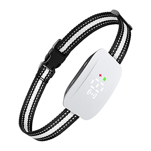 Bark Collar Dog Bark Collar Rechargeable Shock Collar with Beep Vibration Dog Shock Collar for Small Medium Large Dogs