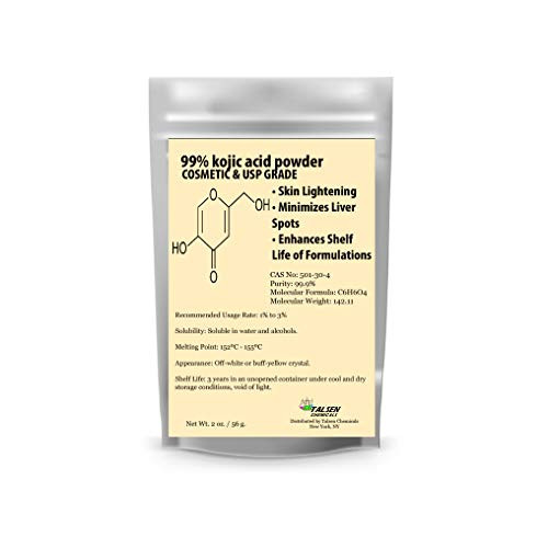Pure Kojic Acid Powder Natural and Organic Kojic Acid -4 Ounce / 113 Gram-
