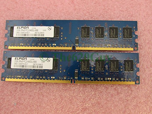 Elpida EBE21UE8AFFA-8G-F 4GB 2 x 2GB PC2-6400U DDR2 800 Desktop Memory Kit