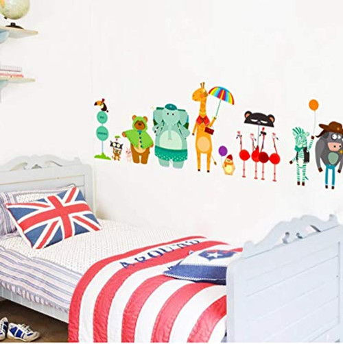 Kids Cartoon Zoo Bus Station Animal Wall Stickers Baby Children's Rooms Decoration Mural Decals Nursery PVC Sticker Kids Cartoon Zoo Bus Station Animal Wall Stickers Baby Children's Rooms Decoration Mural Decals Nursery PVC Sticker