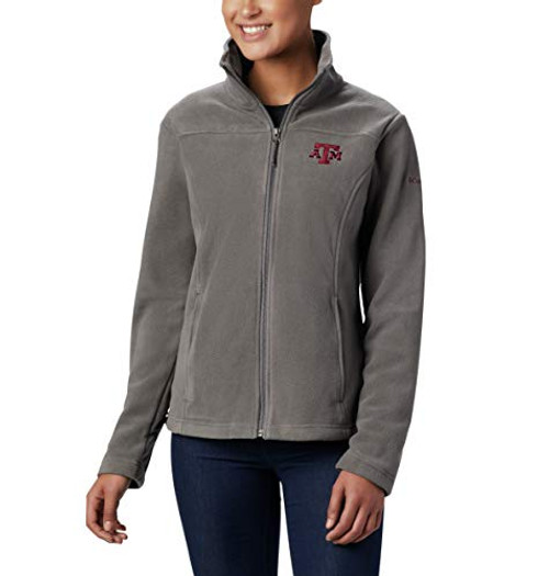 NCAA Texas A and M Aggies Women's Give and Go II Full Zip Fleece Jacket- X-Large- TAM - Charcoal NCAA Texas A and M Aggies Women's Give and Go II Full Zip Fleece Jacket- X-Large- TAM - Charcoal