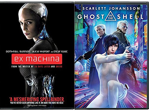 Ai Women Ghost in the Shell Scarlett Johansson  and  Ex-Machina Sci-Fi Double Feature