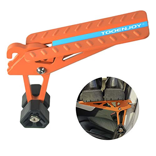 TOOENJOY Universal Fit Car Door Step- Foldable Roof Rack Door Step Up on Door Latch- Supports Both Feet- Easy Access to Rooftop for Most Car- SUV- Truck- Max Load 400 lbs -Orange-