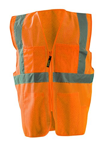 OccuNomix Large - X-Large Hi-Viz Orange MeshPolyester Surveyor Vest