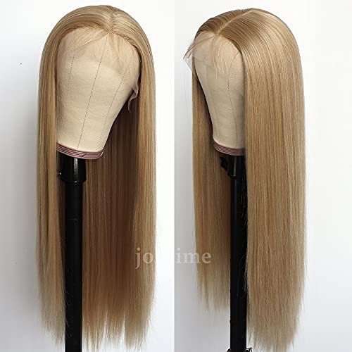 Jolitime Hair Blonde Lace Front Wig Long Straight Synthetic Wig Silky Heat Resistant Glueless Synthetic Lace Front Wigs Natural Hairline for Women 24 inch Jolitime Hair Blonde Lace Front Wig Long Straight Synthetic Wig Silky Heat Resistant Glueless Synthetic Lace Front Wigs Natural Hairline for Women 24 inch