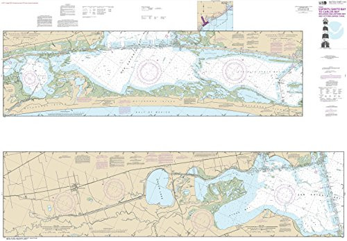 NOAA Chart 11315 Intracoastal Waterway Espiritu Santo Bay to Carlos Bay Including San Antonio Bay and Victoria Barge Canal- 41inch X 59inch Paper Chart