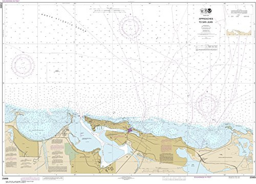 NOAA Chart 25669 Approaches to San Juan Harbor- 34.06inch X 47.37inch Paper Chart