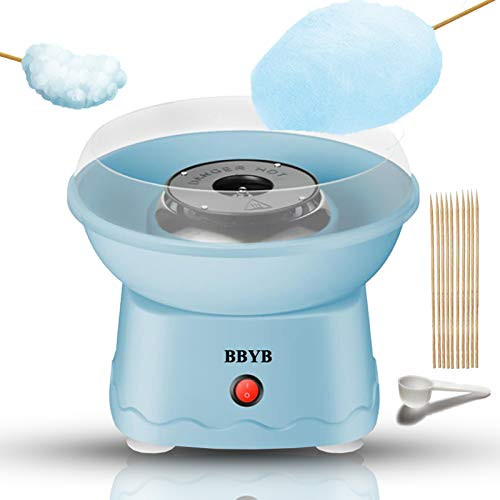Cotton Candy Machine for Kids- Countertop Nostalgia Cotton Candy Sugar Maker for Birthday Family Party Gift with Cotton Candy Cones  and  Hard Candy Sugar Scoop