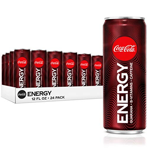 Coke Energy- Coca-Cola Energy Drinks with Vitamin B6- Vitamin B3  and  Guarana- 144 Mg Caffeine- 12 Fl Oz- 24 Pack