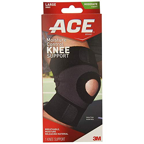 ACE Moisture Control Knee Support- Large -3 Pack-