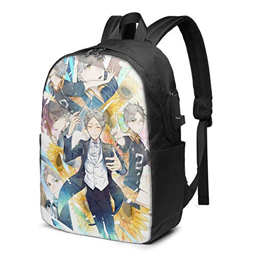 Haikyu 17 Inch Backpack 3D Printing Computer Backpack School Bag Haikyu 17 Inch Backpack 3D Printing Computer Backpack School Bag