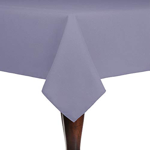 Ultimate Textile Cotton-Feel 54 x 54-Inch Square Fine Dining Tablecloth Lilac Light Purple
