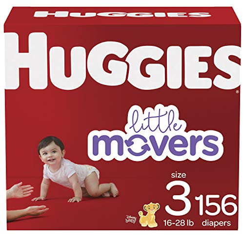 Baby Diapers Size 3- 156 Ct- Huggies Little Movers