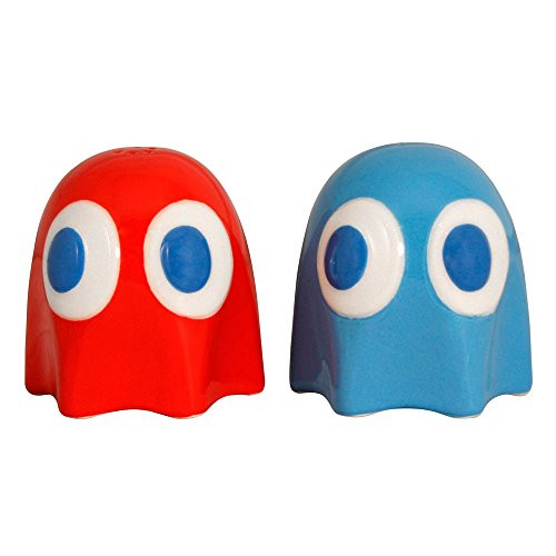 Pac Man Ghost Salt And Pepper Pots