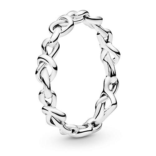 Pandora Jewelry Knotted Hearts Sterling Silver Ring- Size 7