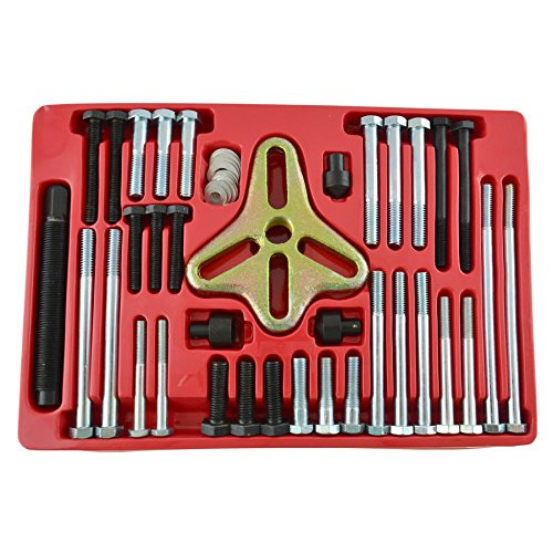 AB Tools-Toolzone 46pc Harmonic Puller Set Crankshaft Balance Puller Gear Flywheels Steering TE822