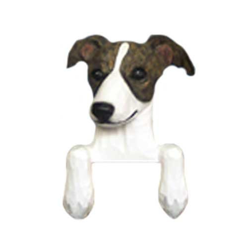 Michael Park Brindle and White Whippet Door Topper