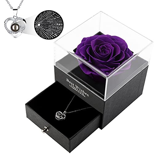 Preserved Real Rose Drawer with Special 