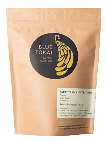 Blue Tokai Coffee Roasters, Karadykan Estate HSD (Indian Origin), Medium Roast 100% Arabica, 8.8 Oz (Whole Beans)