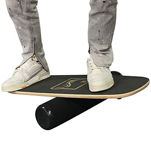 YYSM Wooden Balance Board Trainer-Suitable for Snowboarding- Surfing- Hockey Training- etc.-Balance Exercise Fitness Equipment