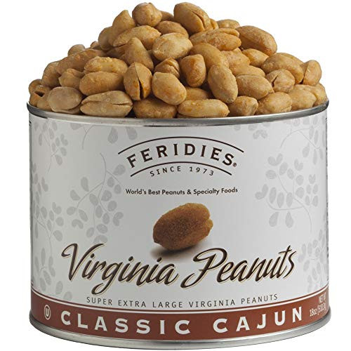 FERIDIES Super Extra Large Gourmet Virginia Peanuts 9oz Can -Classic Cajun-