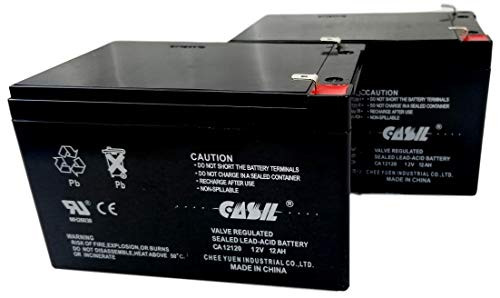 2 Pack 12v 12ah F2 Sealed Lead Acid DEEP-Cycle Rechargeable Battery