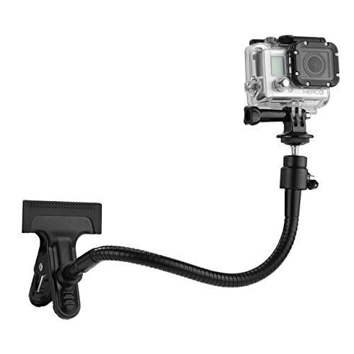 CamKix Clamp Mount compatible with Gopro Hero 7, 6, 5 Black, Session, Hero 4, Session, Black, Silver, Hero+ LCD, 3+, 3, 2, 1 and Compact Cameras (Clamp Mount for Gopro Hero)
