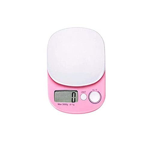 QAWSED Kitchen Food Scale LCD Digital Display Electronic Scale 3Kg Kitchen Food Diet Postal Scale Electronic Weight Scale Balance Weighing Instrument