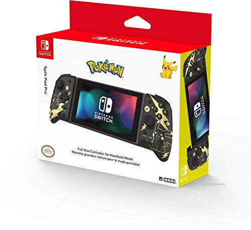 Hori Nintendo Switch Split Pad Pro -Pokemon- Black and Gold Pikachu- By - Officially Licensed By Nintendo and the Pokemon Company International - Nintendo Switch Hori Nintendo Switch Split Pad Pro -Pokemon- Black and Gold Pikachu- By - Officially Licensed By Nintendo and the Pokemon Company International - Nintendo Switch